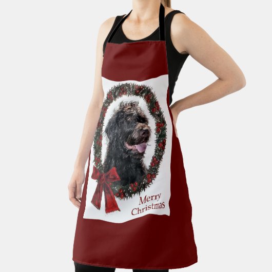 Labradoodle kerstcadeaus schort (Insitu)