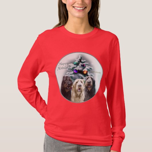 Labradoodle kerstcadeaus t-shirt (Voorkant)