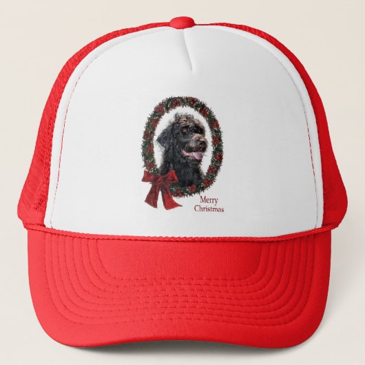 Labradoodle Kerstcadeaus Trucker Pet (Voorkant)