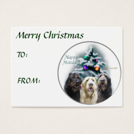 Labradoodle kerstcadeaus visitekaartje
