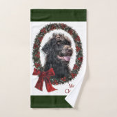 Labradoodle Kerstmis Bad Handdoek (Handdoek)