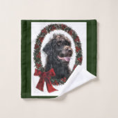 Labradoodle Kerstmis Bad Handdoek (Wasdoekje)
