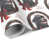 Labradoodle Kerstmis Cadeaupapier (Rol Hoek)