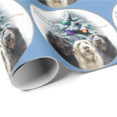 Labradoodle Kerstmis Cadeaupapier (Rol Hoek)