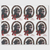 Labradoodle Kerstmis Cadeaupapier (Vlak)