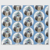 Labradoodle Kerstmis Cadeaupapier (Vlak)