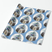 Labradoodle Kerstmis Cadeaupapier (Uitgerold)