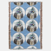 Labradoodle Kerstmis Deken (Voorkant Verticaal)