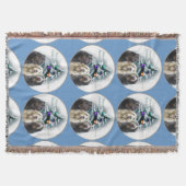 Labradoodle Kerstmis Deken (Voorkant)