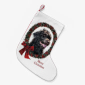 Labradoodle Kerstmis Kleine Kerstsok (Voorkant (Hangend))