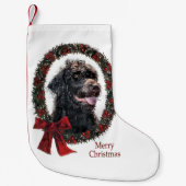 Labradoodle Kerstmis Kleine Kerstsok (Voorkant)