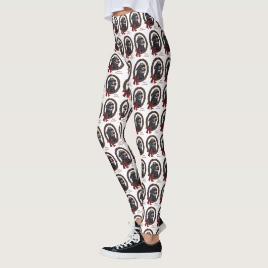 Labradoodle Kerstmis Leggings (Links)