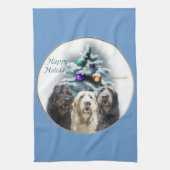 Labradoodle Kerstmis Theedoek (Verticaal)