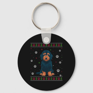 Labradoodle Kersttrui Xmas Huisdier Hond Sleutelhanger