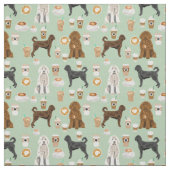 labradoodle koffiemint stof (Swatch)