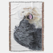 Labradoodle Love Deken (Voorkant Verticaal)