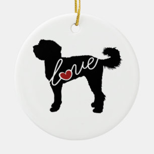 Labradoodle Love Keramisch Ornament
