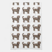 LABRADOODLE LOVE Kitchen Towel 16 x 24 inch Theedoek (Verticaal)