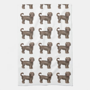 LABRADOODLE LOVE Kitchen Towel 16 x 24 inch Theedoek