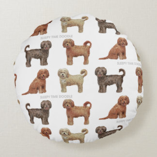 LABRADOODLE LOVE Round Pillow Rond Kussen