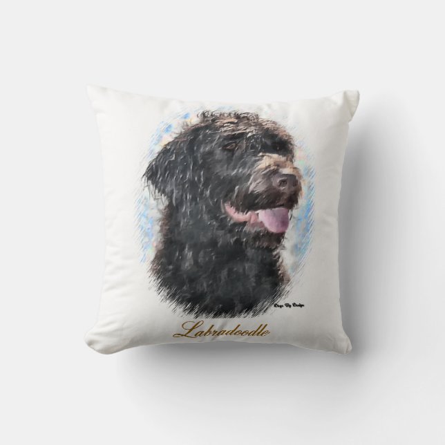 Labradoodle Lovers Art Gifts Kussen (Voorkant)