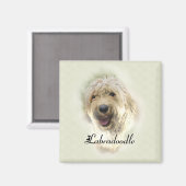 Labradoodle Lovers Gifts Magneet (Voorkant / Achterkant)