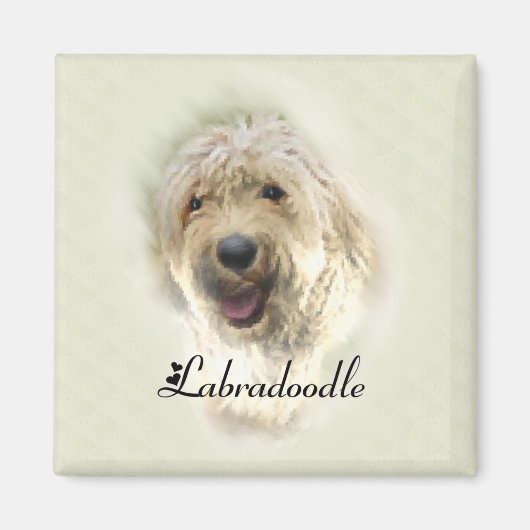 Labradoodle Lovers Gifts Magneet (Voorkant)