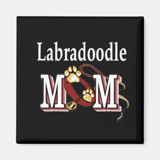 labradoodle mama Magnet (Voorkant)