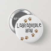 Labradoodle mama ronde button 5,7 cm (Voorkant /achterkant)