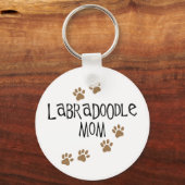 Labradoodle mama sleutelhanger (Voorkant)