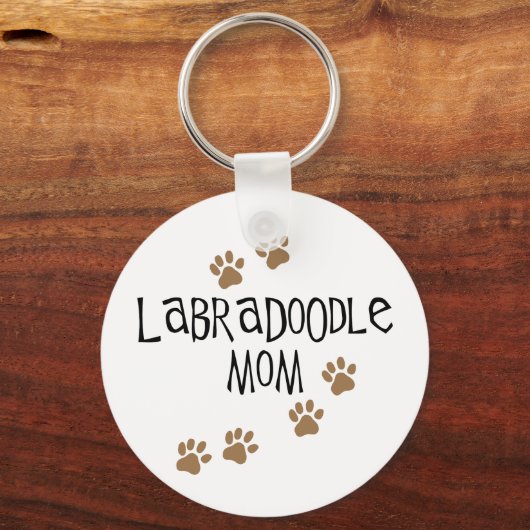 Labradoodle mama sleutelhanger (Voorkant)