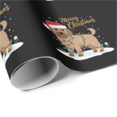 Labradoodle Merry Christmas Funny Xmas Hondenliefh Cadeaupapier (Rol Hoek)