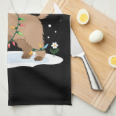 Labradoodle Merry Christmas Funny Xmas Hondenliefh Theedoek (Quarter Fold)