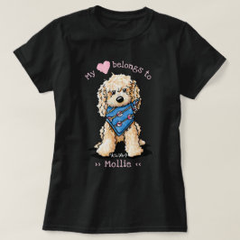 Labradoodle Mijn hart behoort tot T-shirt