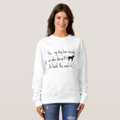 Labradoodle Mijn Hond Angst Woof Off Trui (Voorkant volledig)