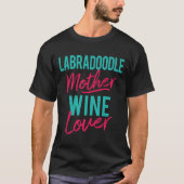 Labradoodle Moederwijn T-shirt (Voorkant)
