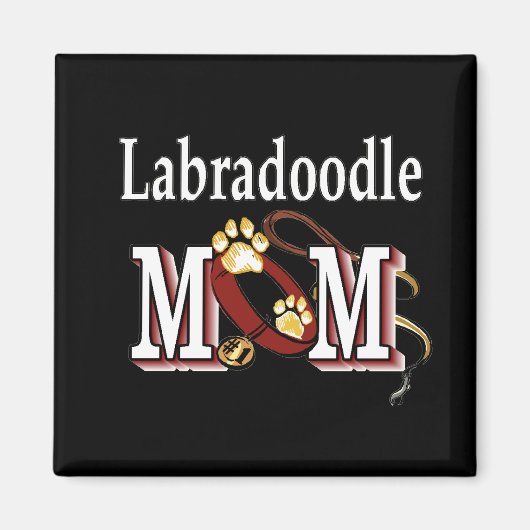 Labradoodle MOM Gifts Magneet (Voorkant)