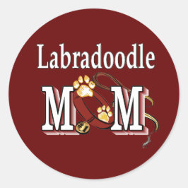 Labradoodle MOM Gifts Ronde Sticker