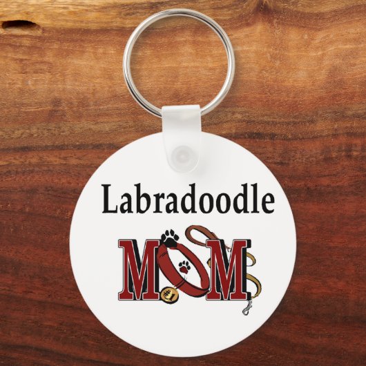 Labradoodle MOM Gifts Sleutelhanger (Voorkant)