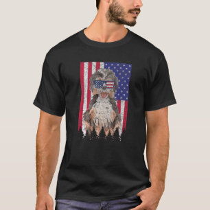 Labradoodle Patriotic Dog USA Pride American Flag T-shirt