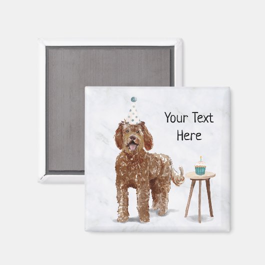 Labradoodle Personalized magnet (Voorkant / Achterkant)