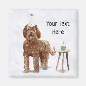 Labradoodle Personalized magnet (Voorkant)