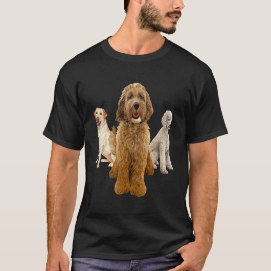Labradoodle Pet Eigenaar van het volledige Afbeeld T-shirt (Voorkant)