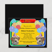 Labradoodle Puppy Birthday Barker Kaart (Voorkant / Achterkant)