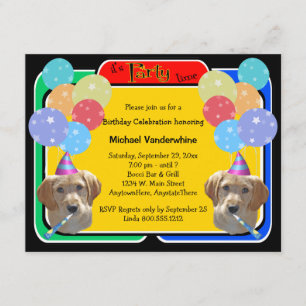 Labradoodle Puppy Birthday Barker Kaart