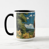 Labradoodle Puppy Boerderij Ochtend Mok (Links)