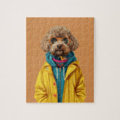 Labradoodle puzzel met geschenkdoos legpuzzel (Verticaal)