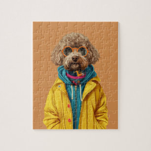 Labradoodle puzzel met geschenkdoos legpuzzel