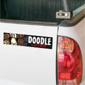 Labradoodle Rainbow Doodle Lover Bumpersticker (Op Truck)