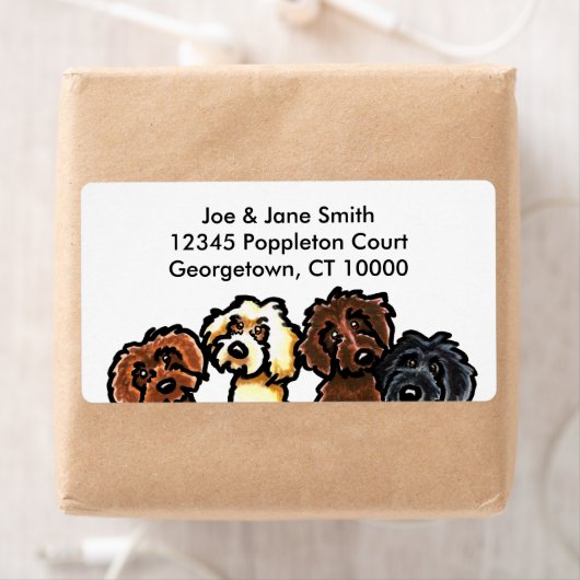 Labradoodle Rainbow Etiket (Insitu)